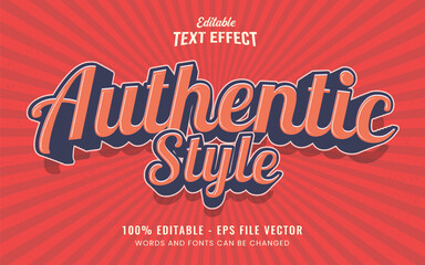 Wall Mural - Vintage editable text effect free vector	
