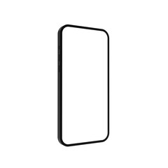 Leinwandbilder - Mobile Phone isolated mockup on transparent background PNG. 3D Rendering