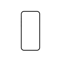 Leinwandbilder - Mobile Phone isolated mockup on transparent background PNG. 3D Rendering