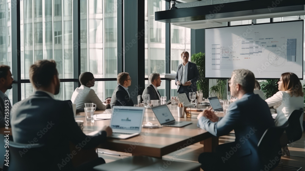 Team group of businesspeople meeting in conference room