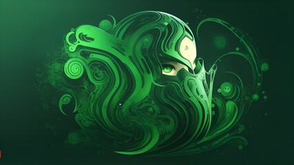 Whispering green vector echoes background images