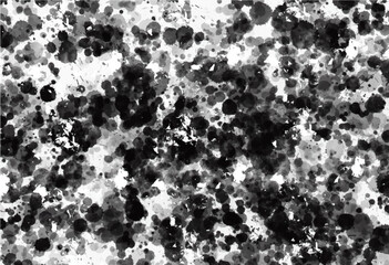 Poster - Monochrome texture consisting of chaotic graphic elements. Grunge background. Abstract illustration. Overlay for interesting effect and depth. Vector EPS 10