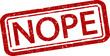 © nazar12 - Nope rubber stamp. Red stamp with grunge texture.