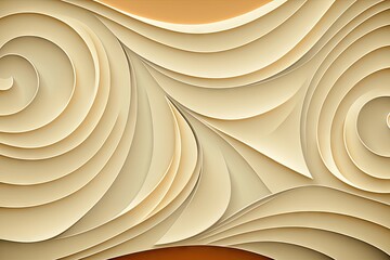 Poster - Abstract background with paper swirls