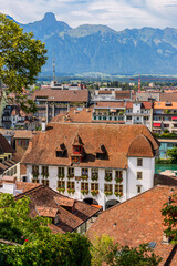 Canvas Print - Dans les rues de Thoune en Suisse