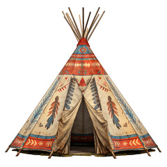 Wall Mural - Native american tent clip art