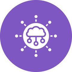 Canvas Print - Cloud Connection Icon