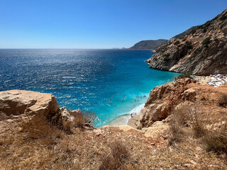 Wall Mural - view of the sea, kaputaj beach. antalya