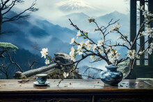 Japanese Scenic Painting, Relax Life, Tradition, Customs