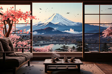 Relax Japanese Scenic Painting Minimalist
