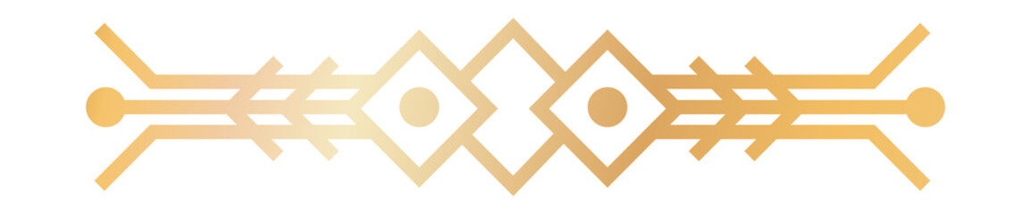 Elegant golden line ornament. Geometric print decor