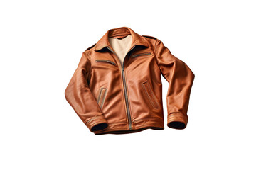 Wall Mural - Brown leather jacket