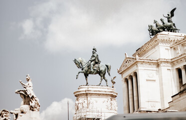 Canvas Print - Vittorio Emanuele II monument in Rome, Italy