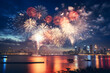 Lunar New Year Spectacular Fireworks Show Ai generated ART