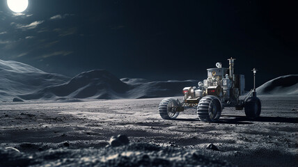Lunokhod on the moon