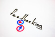 © Binkontan - Feedbacking word, text concept written with marker. Feedbacking with arrows.
