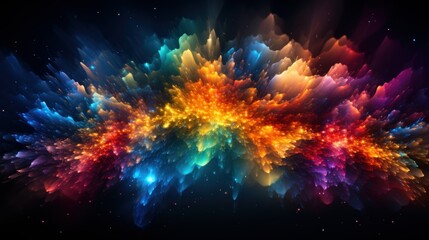 Wall Mural - visualization of fractal realms