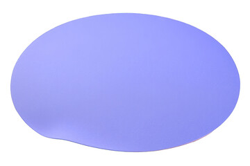 Wall Mural - round purple cutout of paper isolated on transparent generative ai