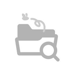 Poster - empty, search no result, file not found in folder concept illustration flat design vector eps10. modern graphic element for landing page, empty state ui, infographic, icon