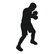 boxing sport person icon vector