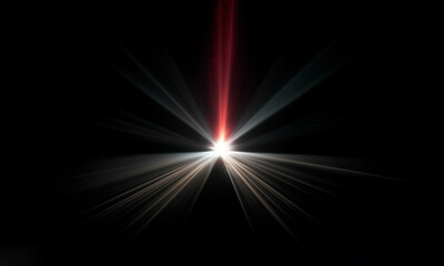 Wall Mural - Beautiful light flares. Glowing streaks on dark background