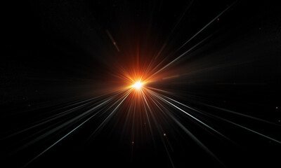 Wall Mural - beautiful light flares. glowing streaks on dark background
