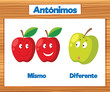Spanish Language Education: Same and Different Picture Card