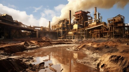 Poster - Phosphorous mine mill processing
