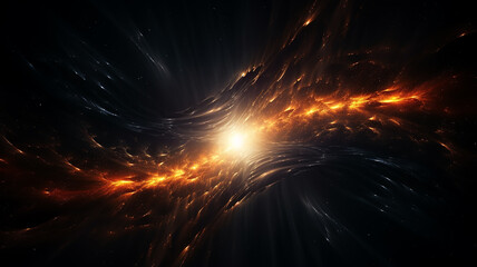 Wall Mural - supernova, explosion of a star in deep space, astronomy phenomenon, fictional graphics