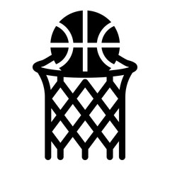 Sticker - Basketball Icon Style