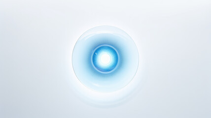 Aufkleber - blue light luminescent button isolated on the background of computer graphics website design