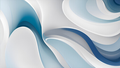 Simple modern abstract design, A beautiful, soft off-white element twisting and flowing on a beige background. This versatile design could be used for a variety of purposes