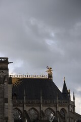 Poster - Golden roof of the cathedral Notre Dame in Rouen, France 