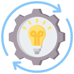 Poster - Intelligent Process Automation Flat Icon
