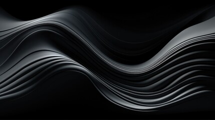 Poster - Black background with noise and lines.