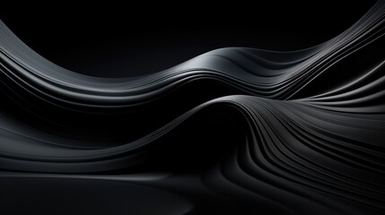 Poster - Black background with noise and lines.