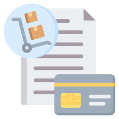 Purchasing Card Flat Icon