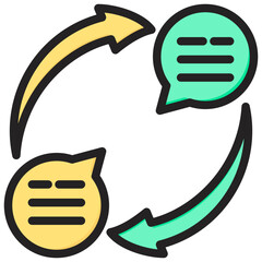 Poster - Responses Outline Color Icon