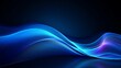 © Ameer - Abstract blue wavy line graphic design for web and PPT backgrounds