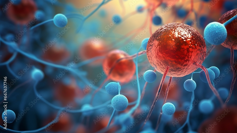 Microscopic view of body cells - cellular therapy and regeneration ...