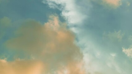 Wall Mural - time lapse of sunset sky