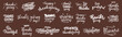© stas111 - Thanksgiving lettering inscription template collection. Thanksgiving Day calligraphy font badges. Happy Thanksgiving calligraphy text for greeting card