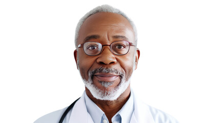 Canvas Print - Portrait of a senior African American male doctor