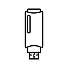 Poster - USB flash disk vector icon