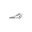 Fast speed horse logo