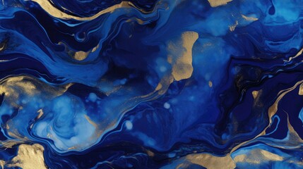 seamless marbling texture in blue, gold, and white offers an opulent, high-quality look.