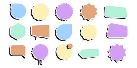 Poster - set of callout of different shapes