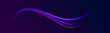 Abstract neon color wave lights background. Expressway, the effect of car headlights. Low-poly construction of fine lines. 