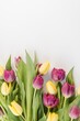 canvas print picture - bouquet of tulips