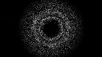 Wall Mural - Abstract Background Black And White Bubbling Circles 13